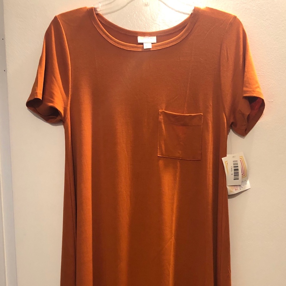 Lularoe Carly - pumpkin - orange - $30
